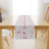 cute pink cats table or dresser runner, cat themed party or decor