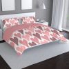 Groovy look pink heart bedding set for Valentine's Day or those that just love hearts. twin, full, queen, king