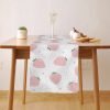 pink strawberry table runner for parties, strawberry short cake theme