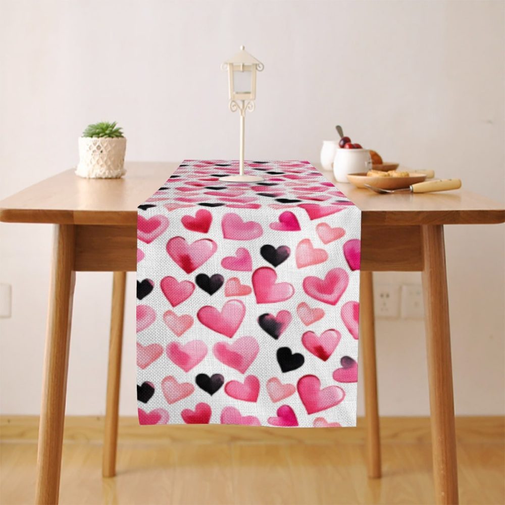 Pink and Black Heart Valentine's Day Runner - Image 3
