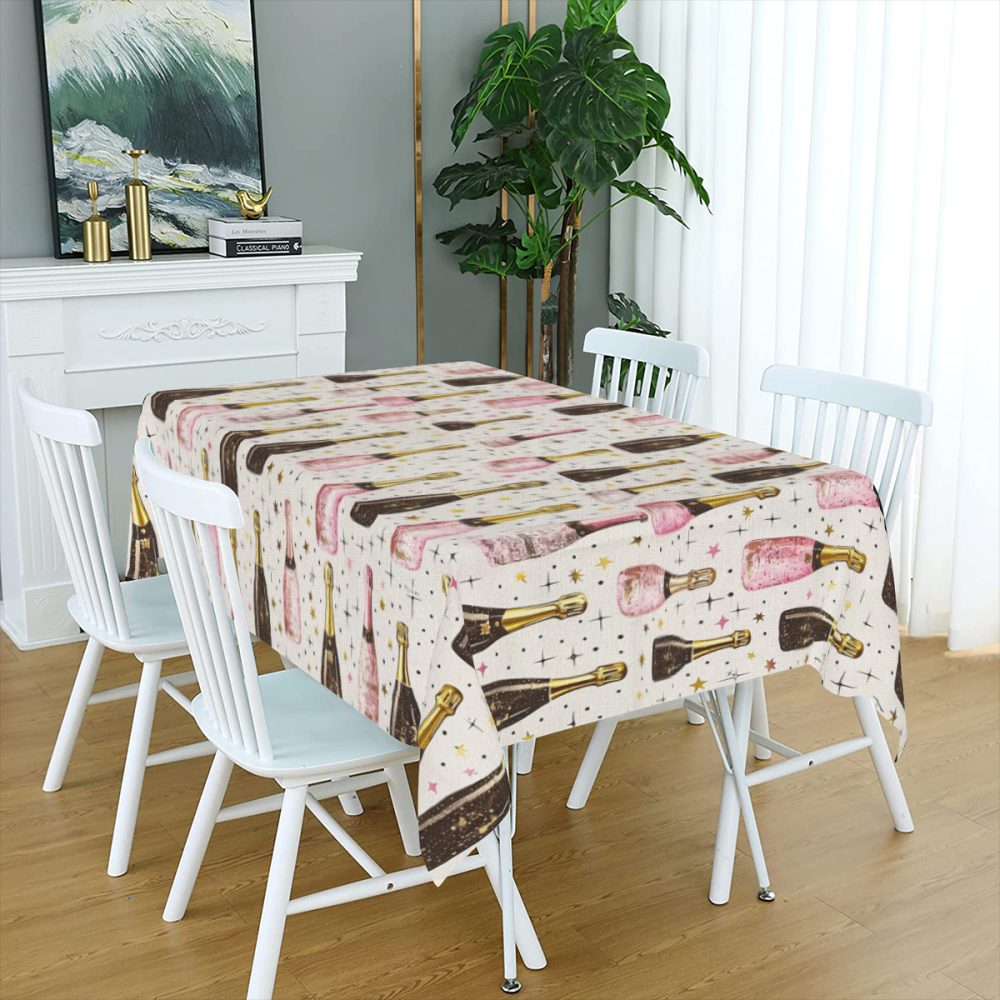 New Years Table Cloth, 72 Inch - Image 5