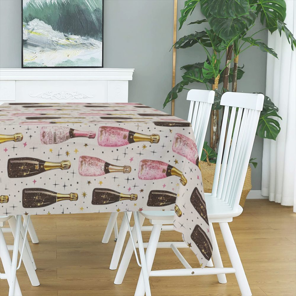 New Years Table Cloth, 72 Inch - Image 3