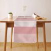 pink ombre striped 70 inch linen decorative runner for pink decor