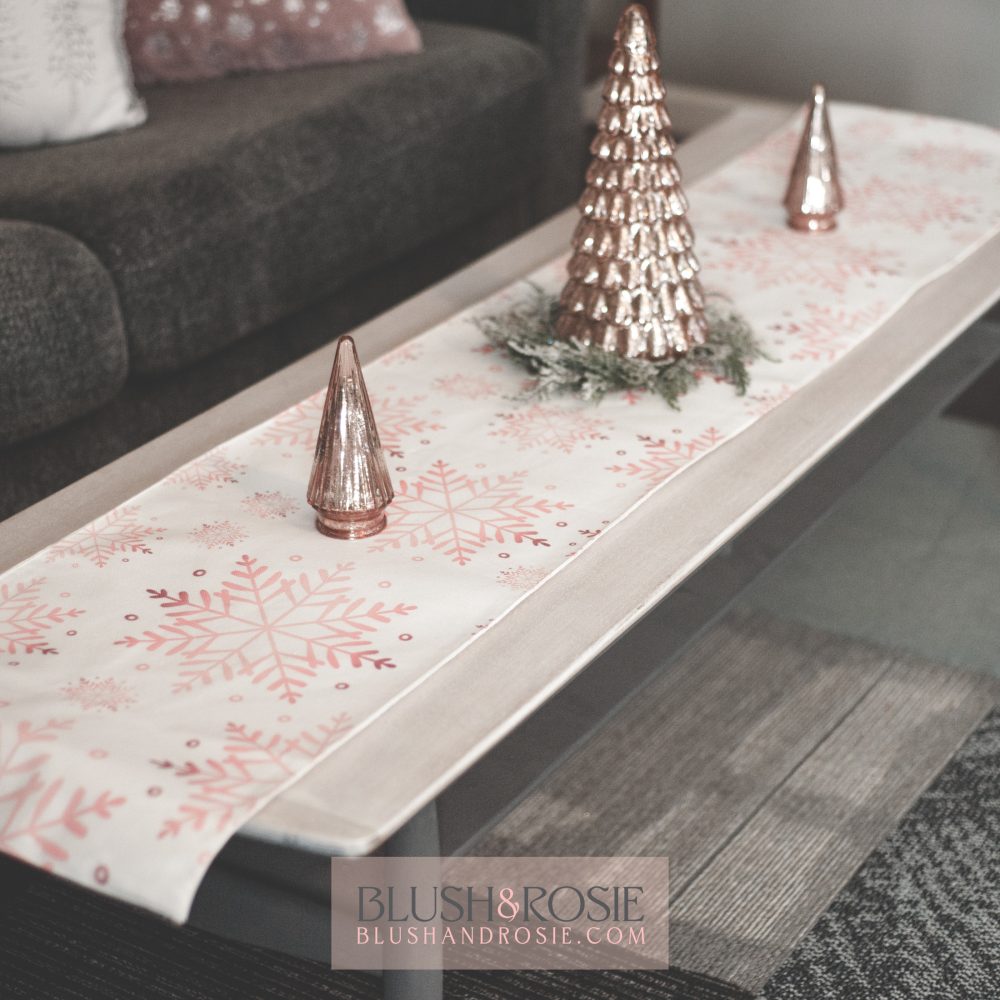 Pink Ombre Snowflake Winter Runner - Image 2