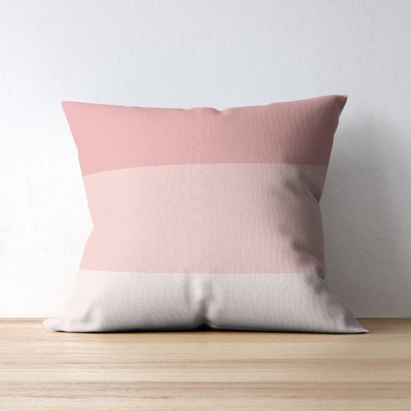 pink ombre striped linen pillow covers bedroom decor