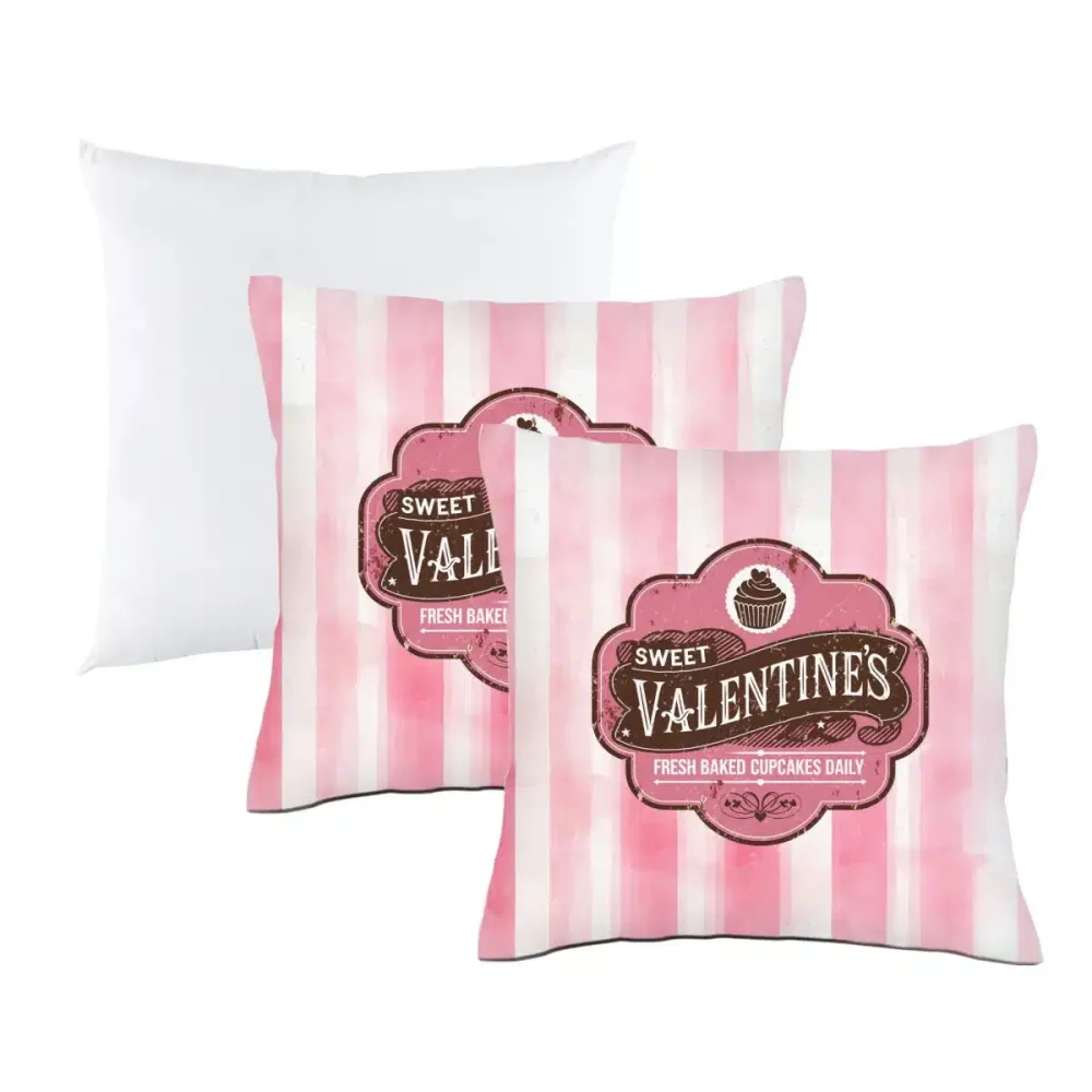 Pink Striped Valentine's Day Bakery Pillow - Image 3
