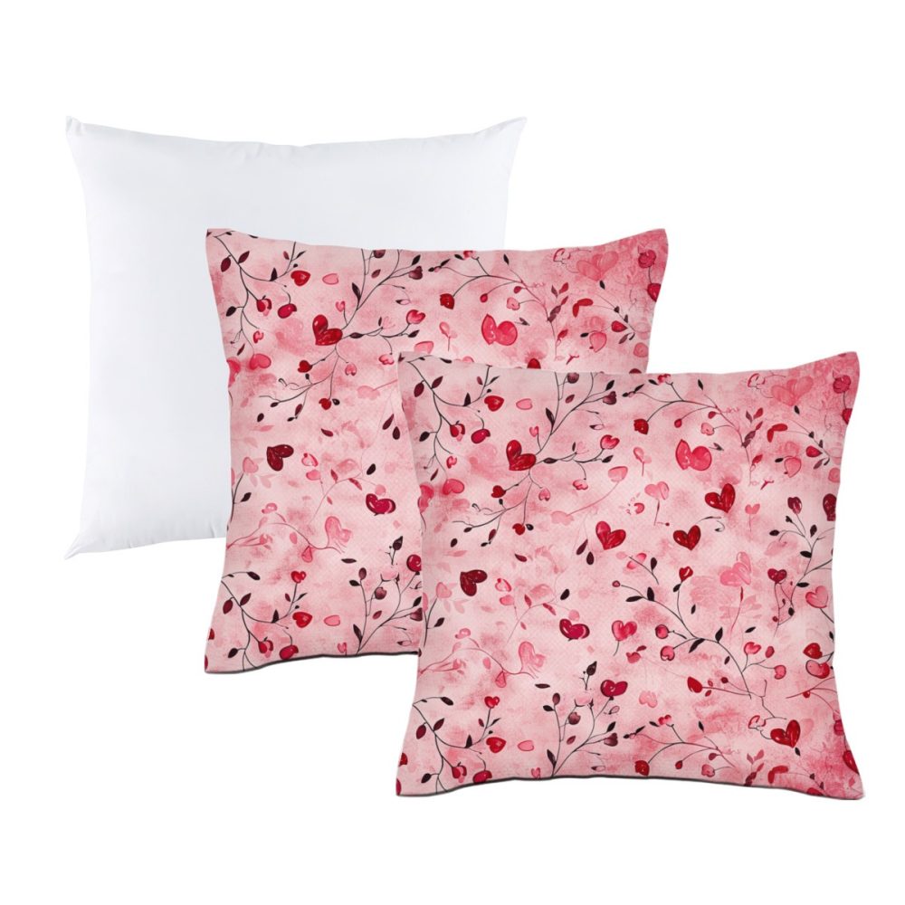 Vintage Look Pink Valentines Pillow - Image 2