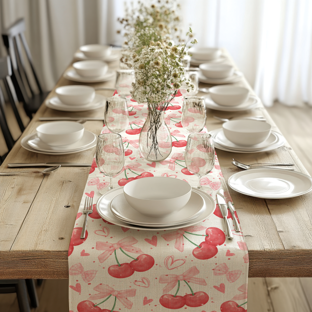 Coquette Cherries with Pink Runner - Image 3