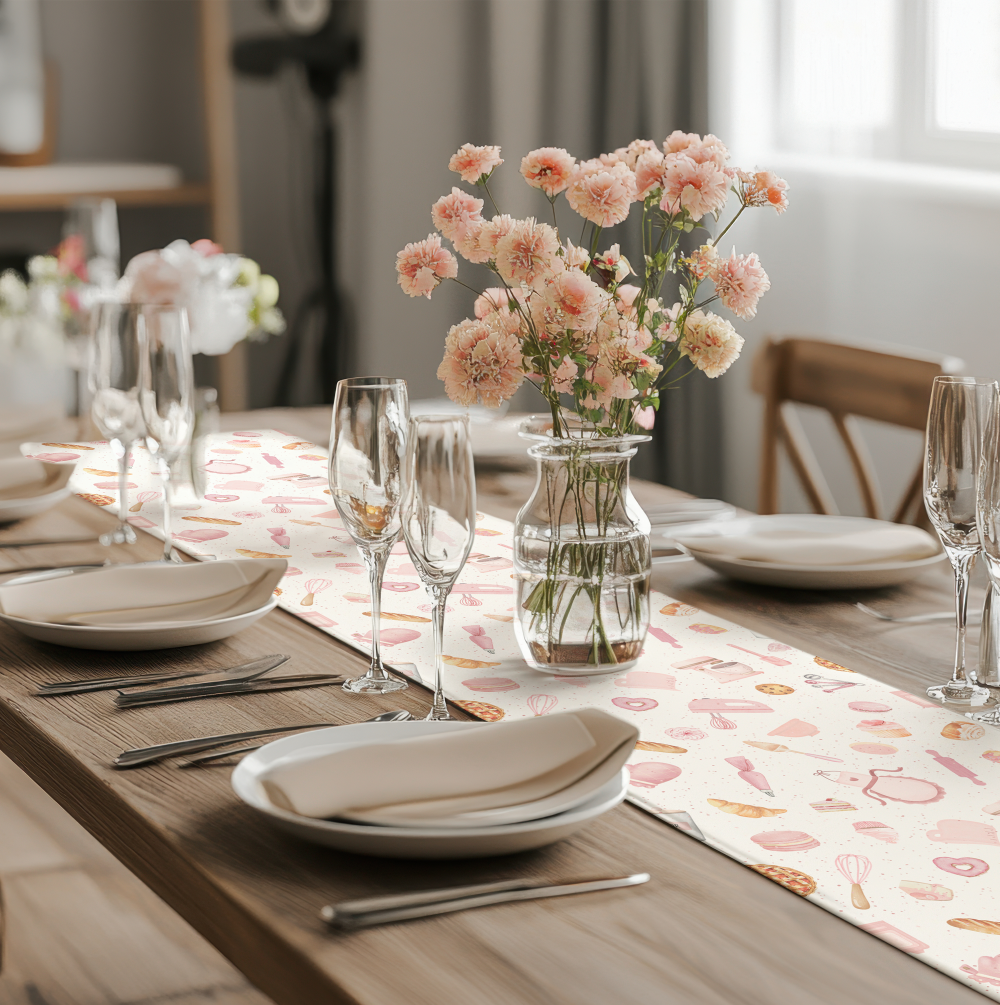Pink Bake Shop Decorative Runner - Image 3