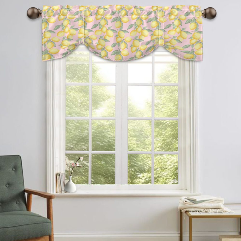 Pink Lemon Window Valance - Image 2